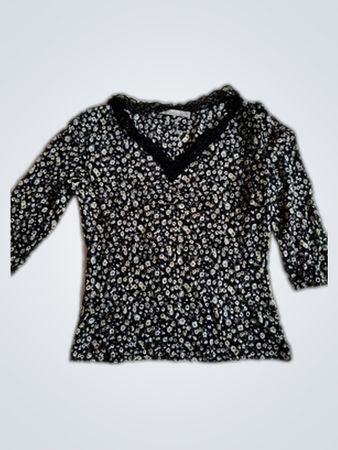 More & More Printed Lace Blouse