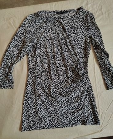 Tahari Printed Polka Dot Blouse