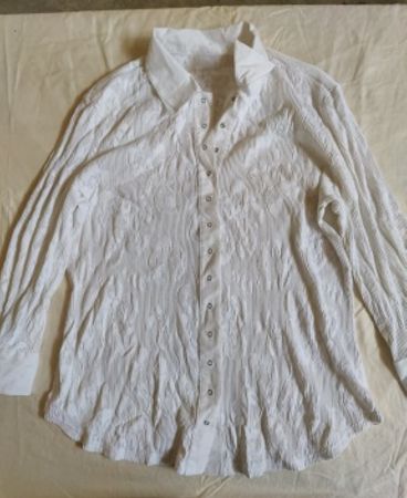 White Long-Sleeve Blouse