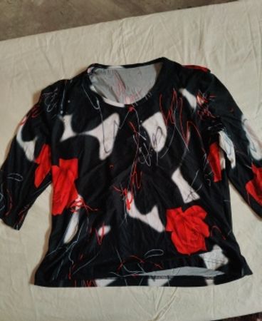 Blouse with Red Roses