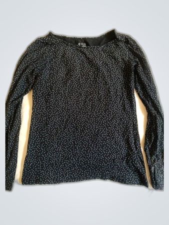 Esprit Black Polka Dot Long Sleeve Sweater