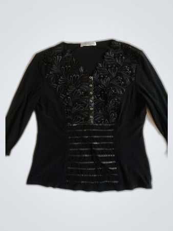 Farfalla Black Blouse