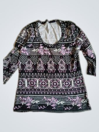 Blouse with Floral Pattern