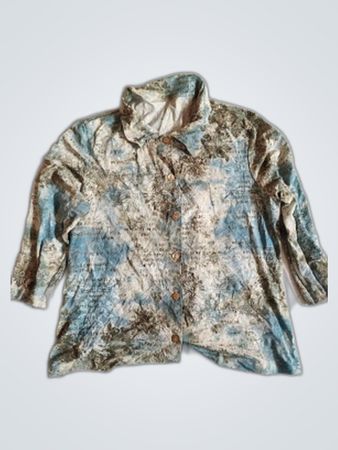 Unbranded Printed Button-Up Blouse