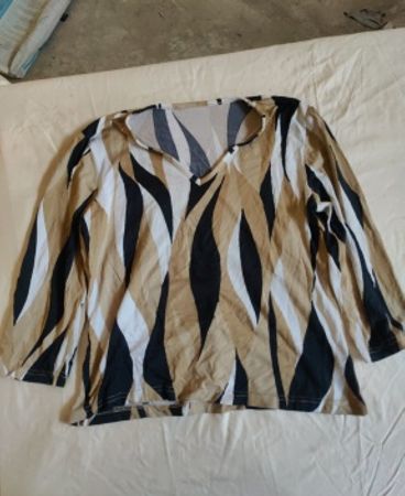 Printed Long Sleeve Blouse