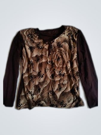 Rocawear Printed Long Sleeve Blouse