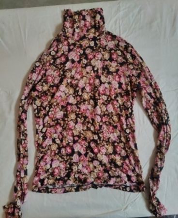 Floral Turtleneck Sweater