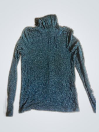 Vero Moda Teal Shimmer Turtleneck Sweater