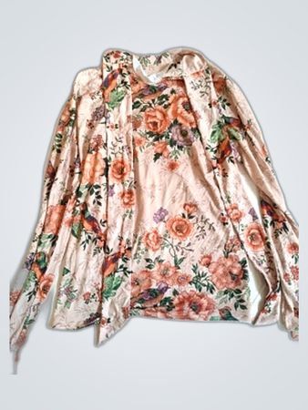 Zara Printed Floral Blouse