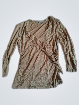 Jofrati Taupe Wrap Blouse