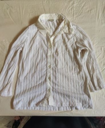 in Extenso White Striped Shirt