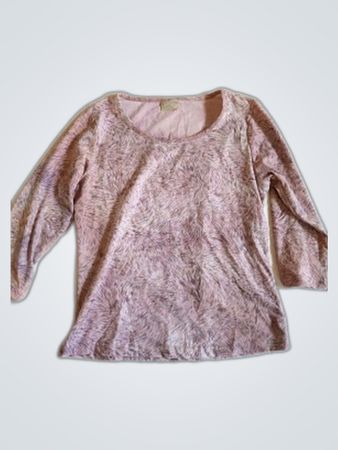 SAIX Pink Fuzzy Knit Sweater