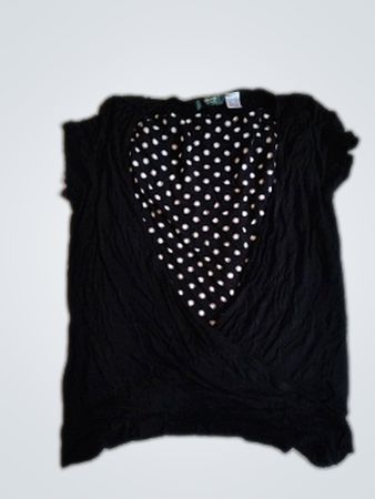 La Redoute Creation Black Wrap Blouse