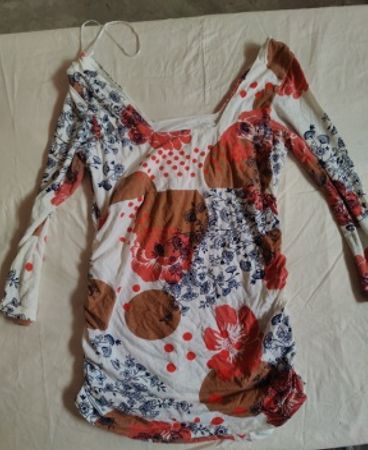 Printed Off-Shoulder Blouse