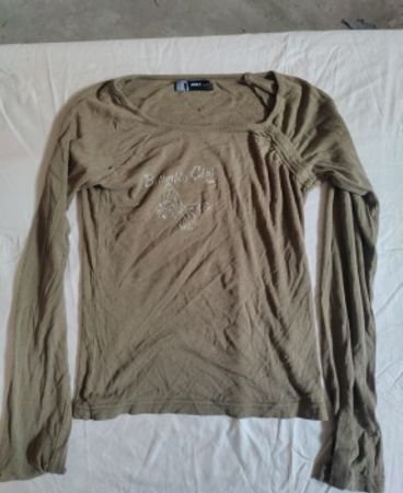 ONLY Long Sleeve Beige Top
