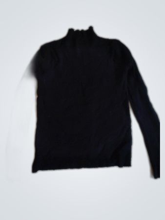 Unbranded Black Rhinestone Embellished Turtleneck Top