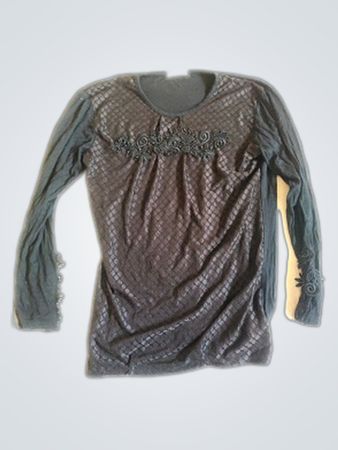 Ganzzey Lace Sleeve Blouse
