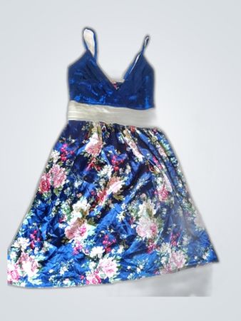 YUAI Floral Satin Slip Dress