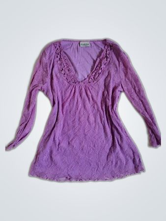 Canada Collection Purple Lace Blouse