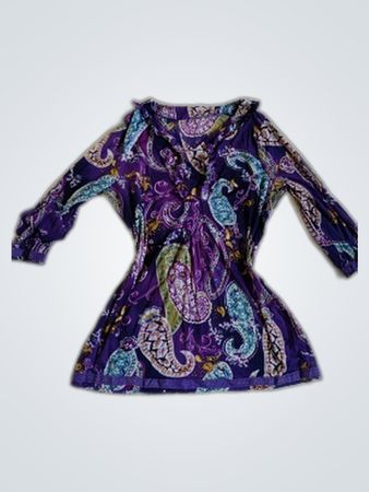 Purple Paisley Dress