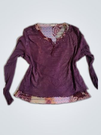 Printed Long Sleeve Blouse