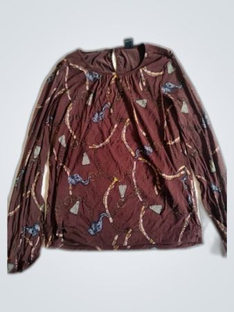 S.OLIVER Printed Long Sleeve Blouse