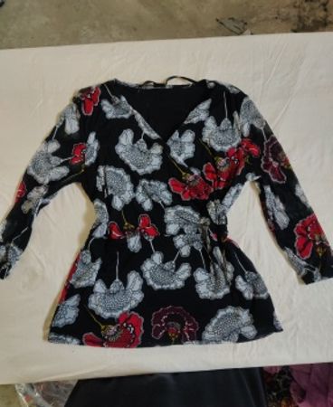 s.Oliver Black Label Printed Wrap Blouse