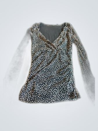 Mango Black Polka Dot Long Sleeve Blouse