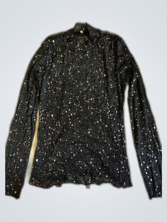 Black Sequined Top