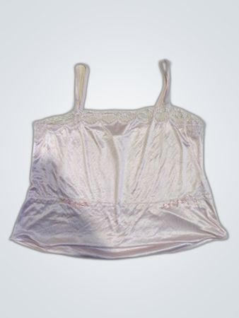 Pink Satin Camisole