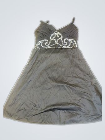 West One Black Embellished Mini Dress