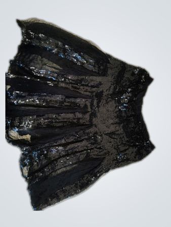 Zara Black Sequined Mini Skirt