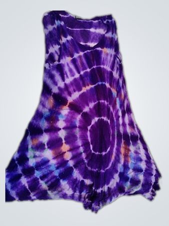 Unbranded Tie-Dye Purple Mini Dress