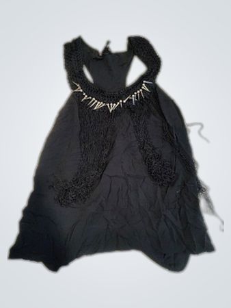bebe Black Fringe Tank Top