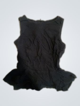Monoprix Black Ruffle Blouse