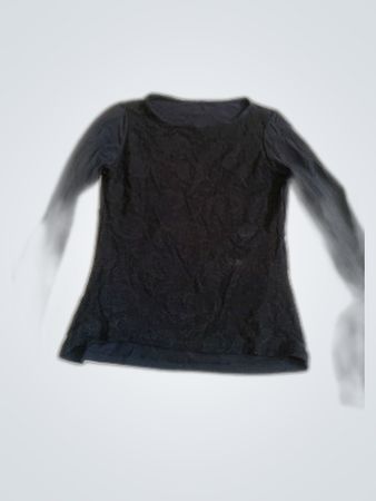 Black Long Sleeve Turtleneck Knit Top