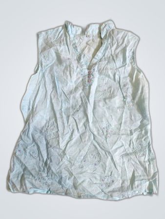 Embroidered Sleeveless Blouse
