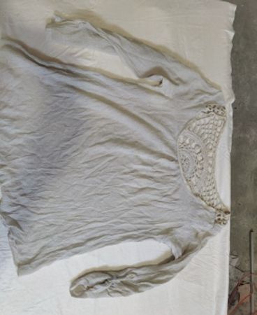 Lace-Trimmed White Top