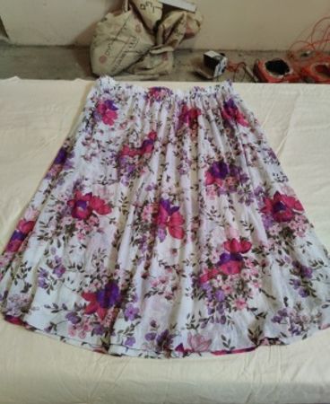 M&S Floral Print Midi Skirt