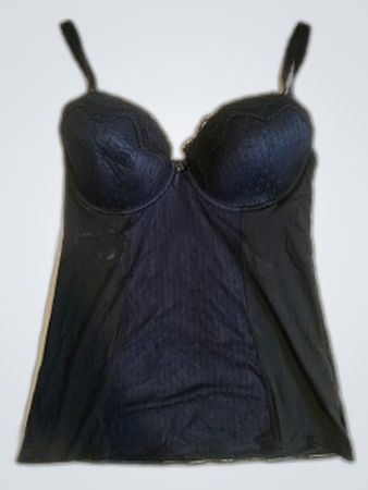 Nina NYC Black Lace Bustier Top