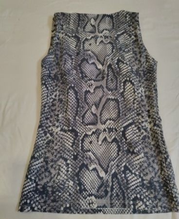 Snakeskin Print Graphic Tank Top