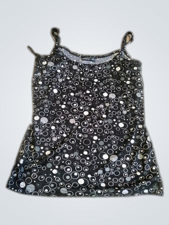 Black and White Polka Dot Tank Top