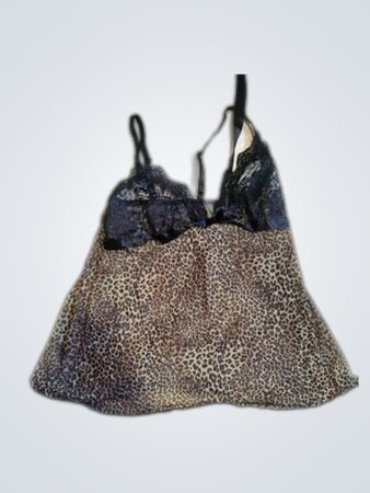 New Night Lingerie Leopard Print Lace Camisole