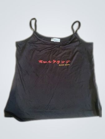 Blind Date Printed Black Camisole