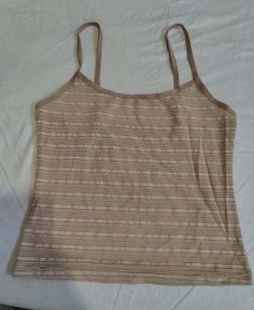 Brown Striped Tank Top