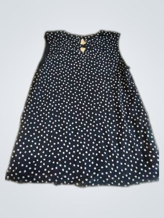 Navy Blue Polka Dot Dress