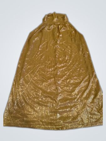 B.TON Gold Metallic Halter Blouse