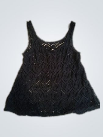 Black Lace Tank Top