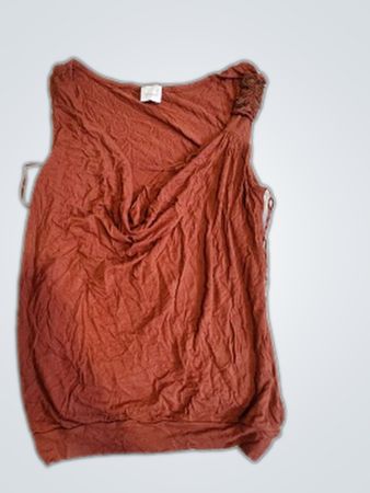 Gammeleu Draped Sleeveless Top