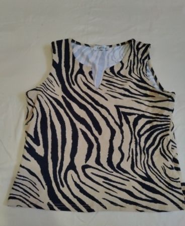 Zebra Print Tank Top